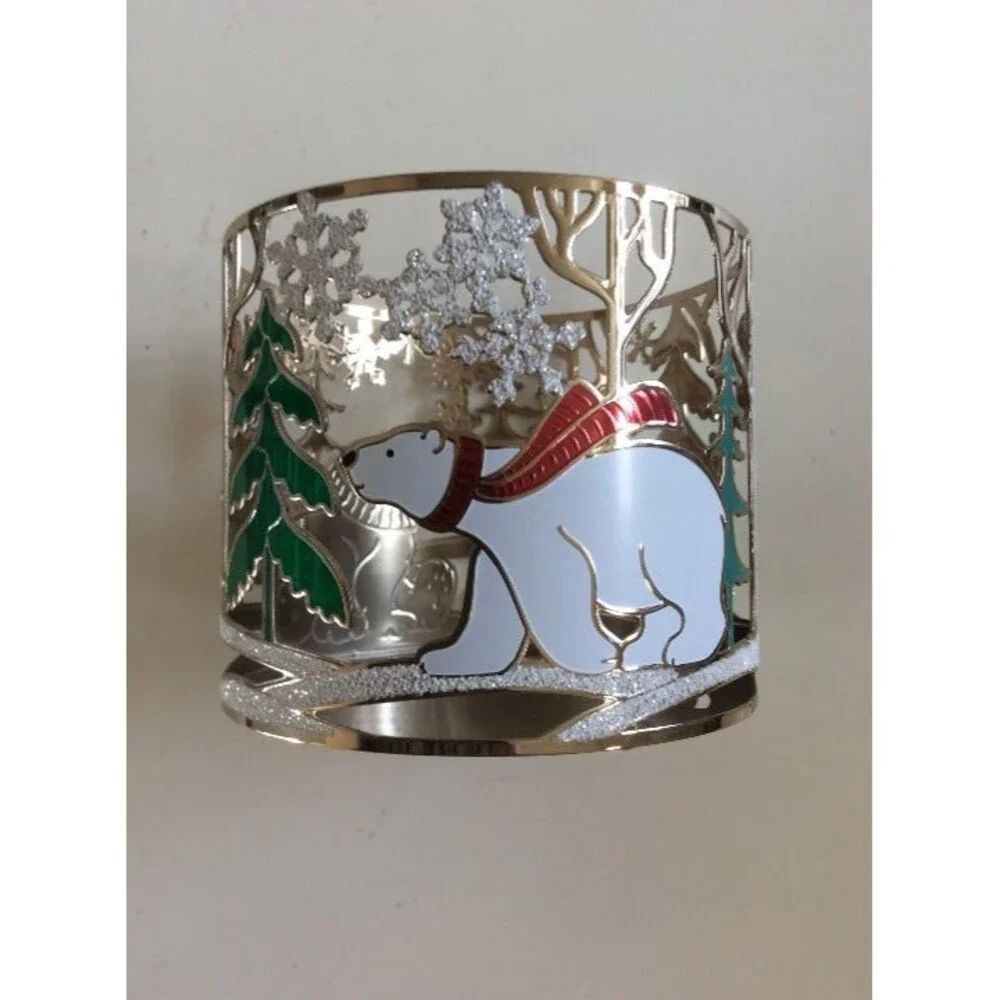 Bath and Body Works New Polar Bear 3 wick Candler Holder B38